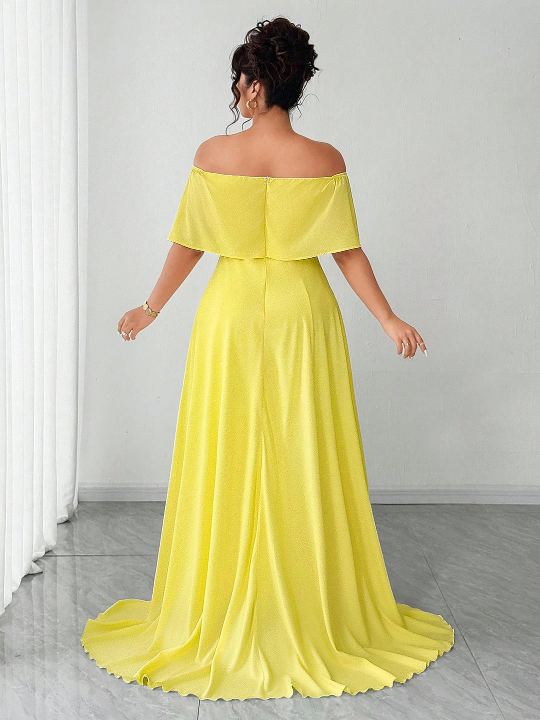 Rochie maxi SHEIN, galben