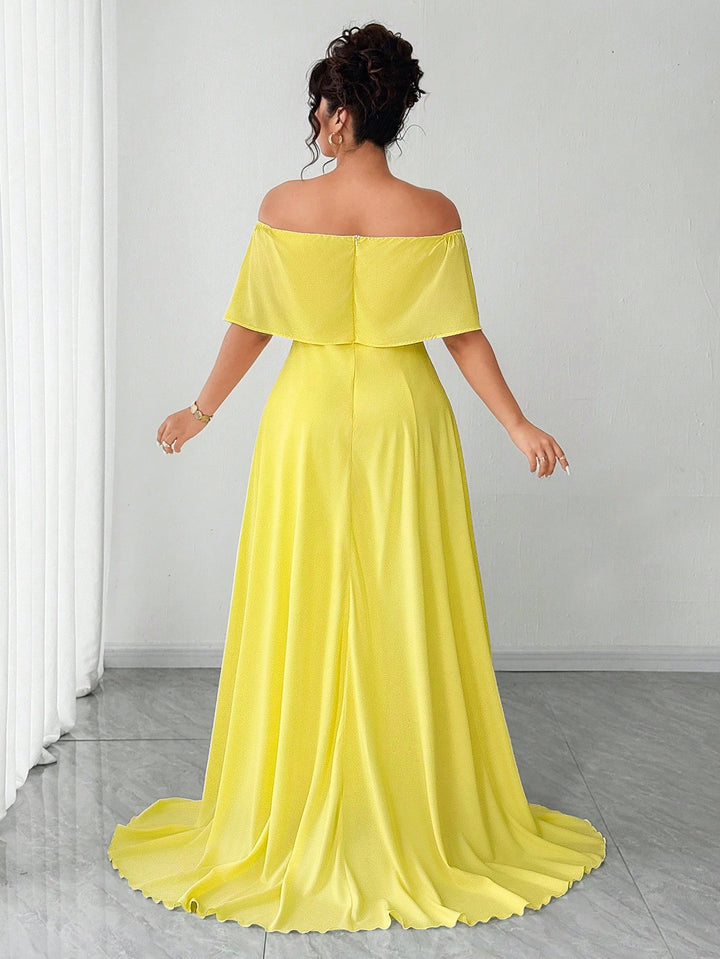 Rochie maxi SHEIN, galben