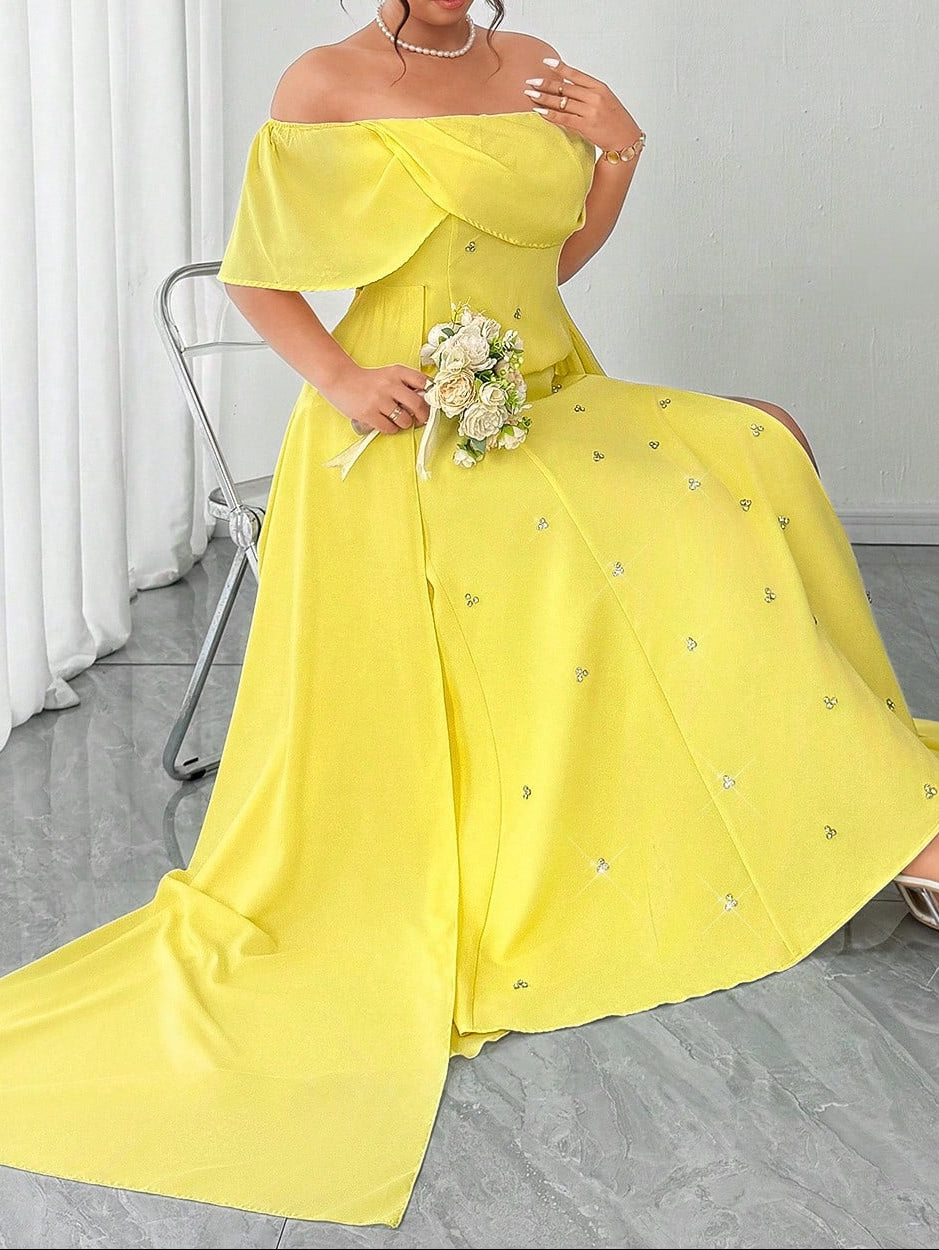 Rochie maxi SHEIN, galben