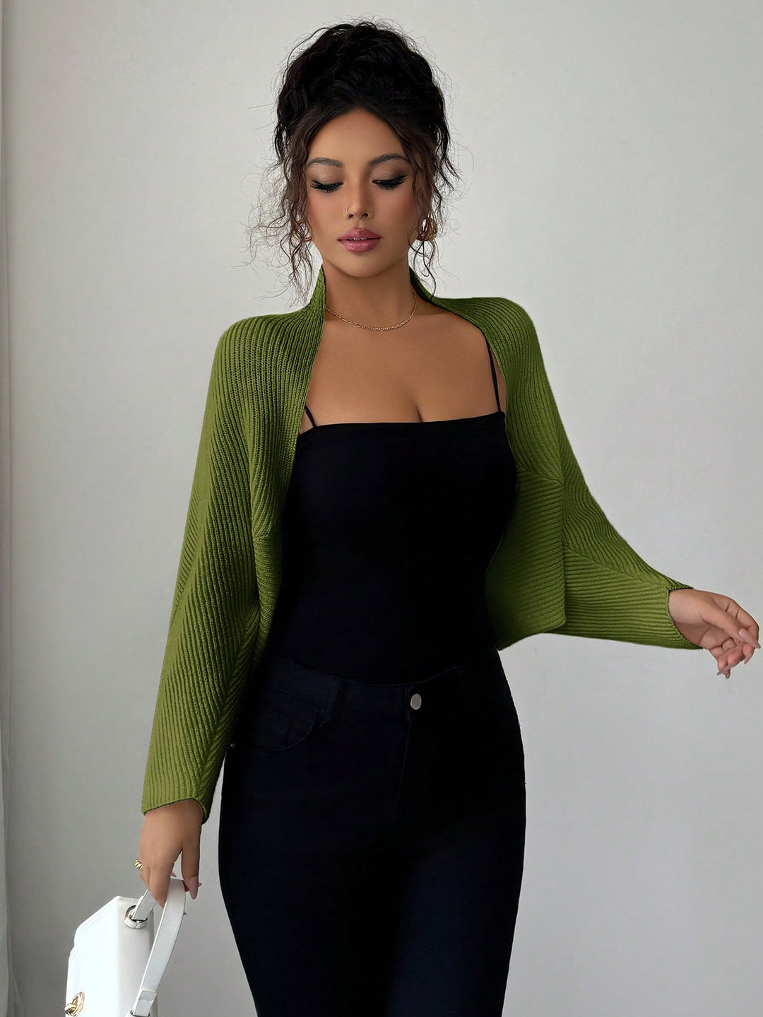 Cardigan SHEIN, kaki