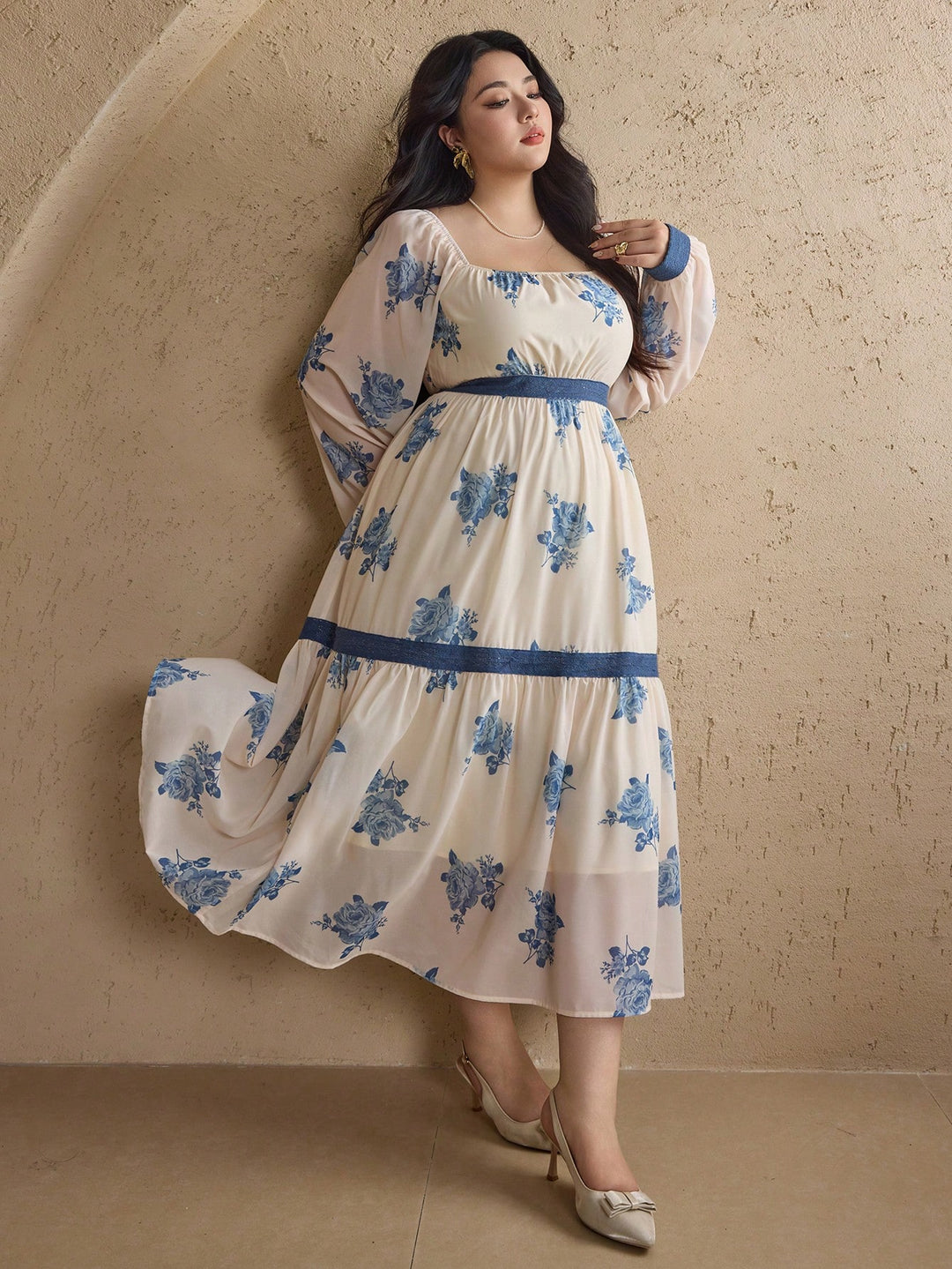 Rochie maxi SHEIN,mix culori