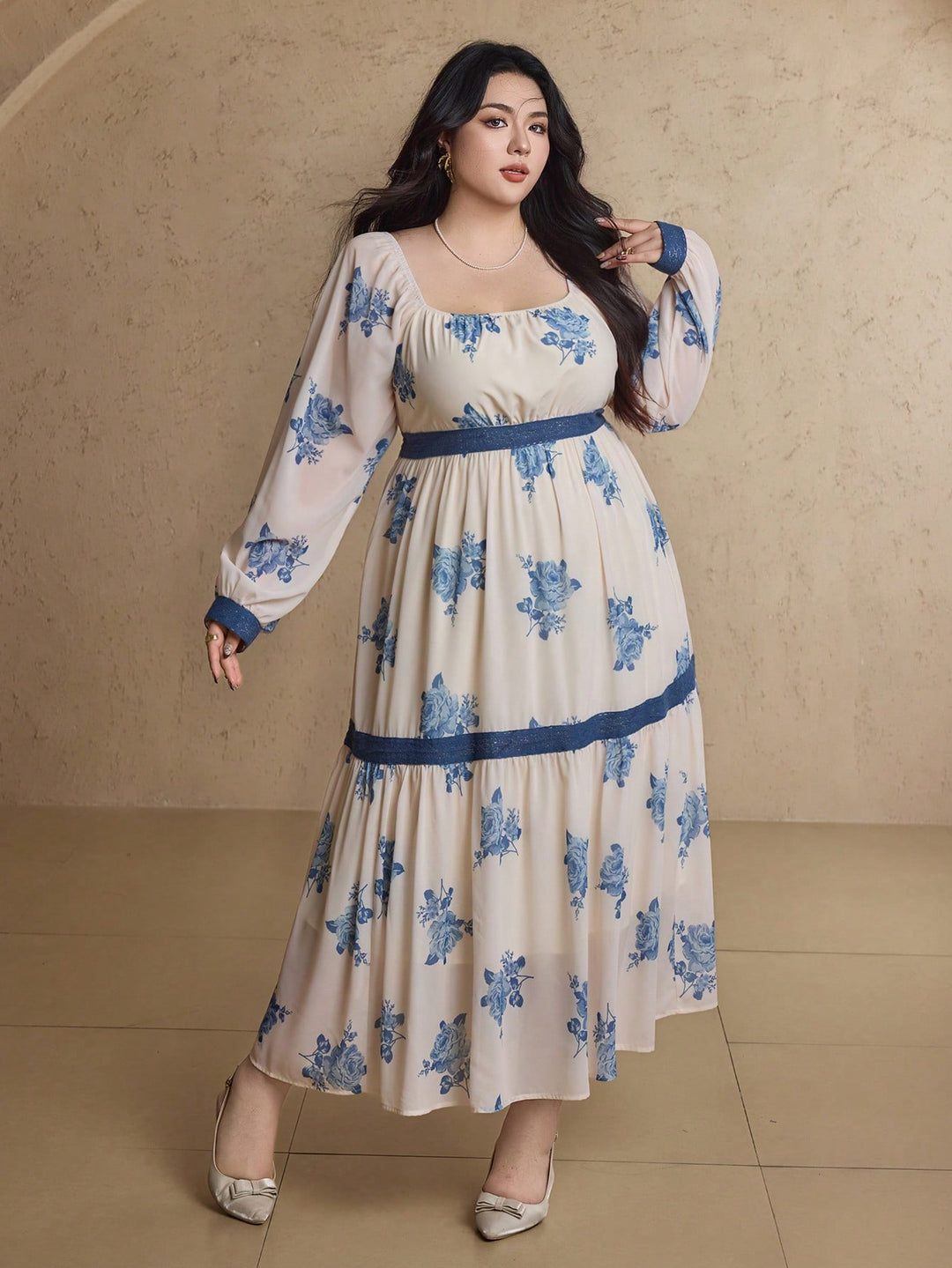 Rochie maxi SHEIN,mix culori