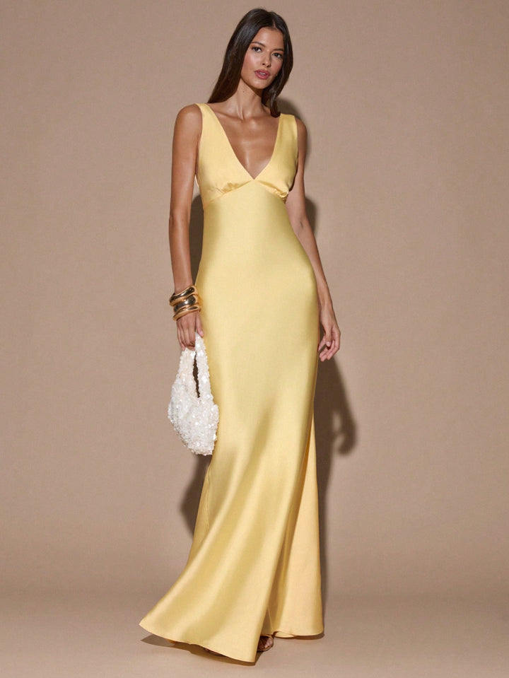 Rochie maxi SHEIN, galben