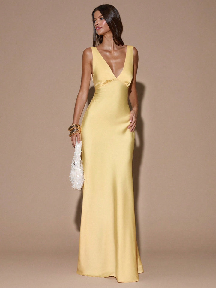 Rochie maxi SHEIN, galben