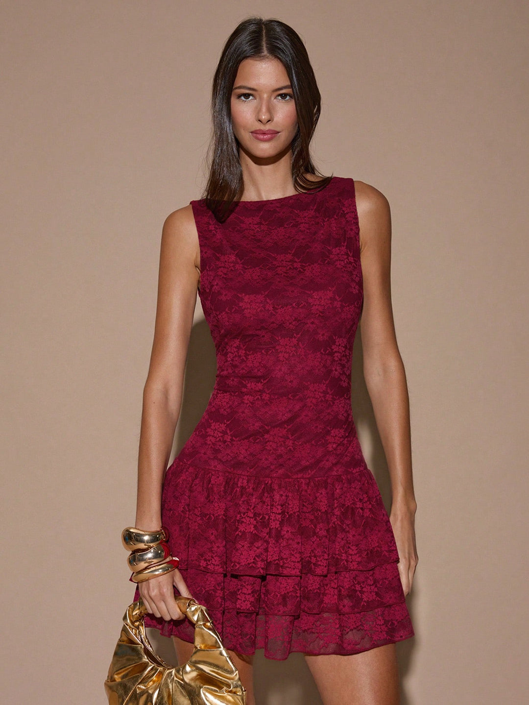 Rochie mini SHEIN, vișiniu