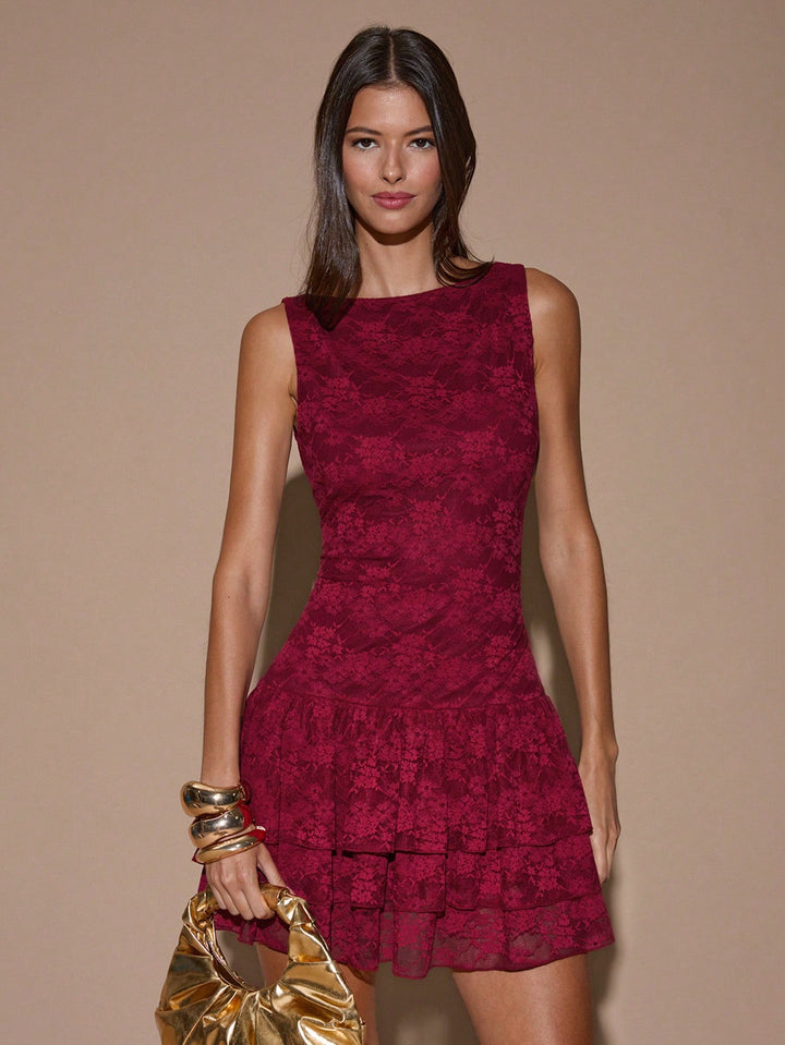 Rochie mini SHEIN, vișiniu