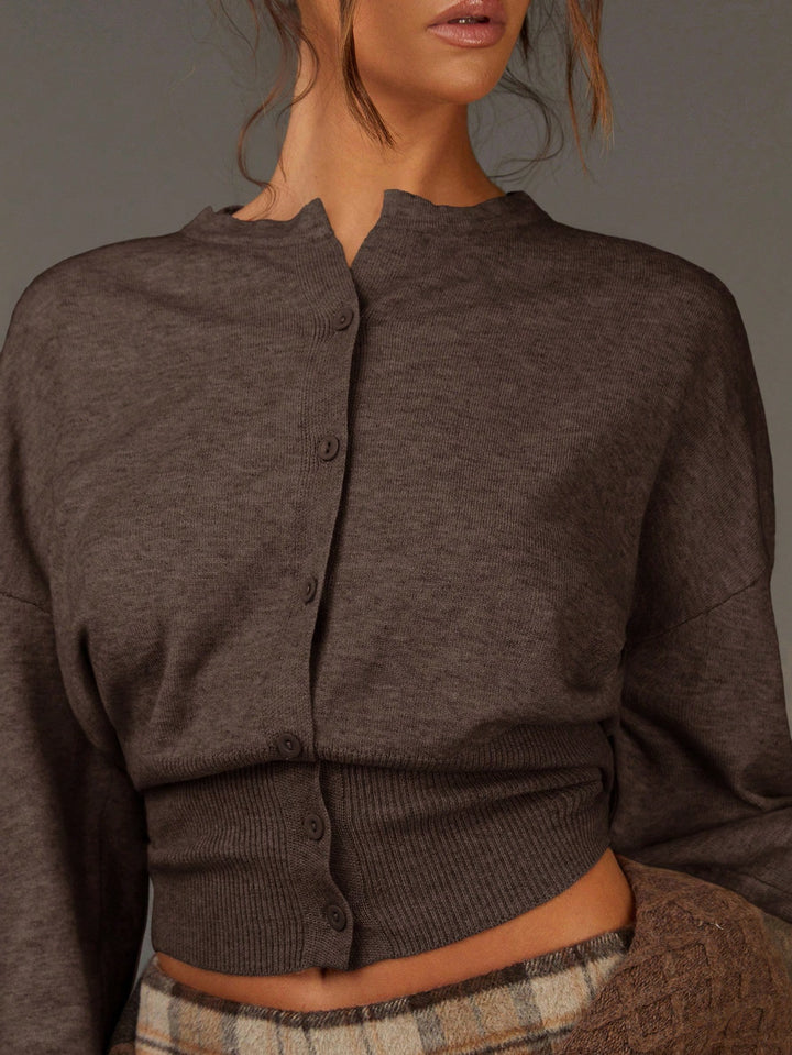 Cardigan SHEIN, maro