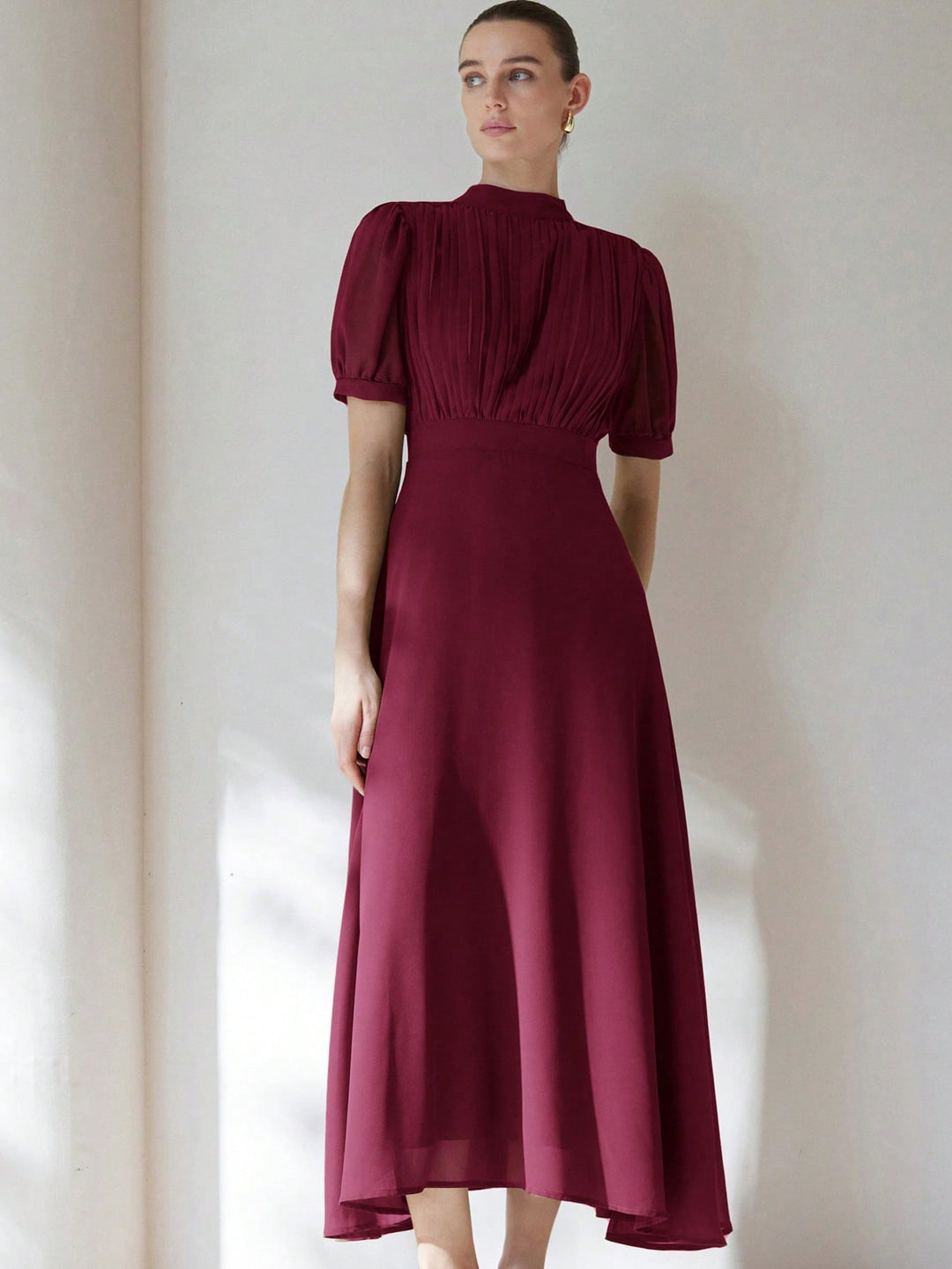Rochie maxi SHEIN, vișiniu