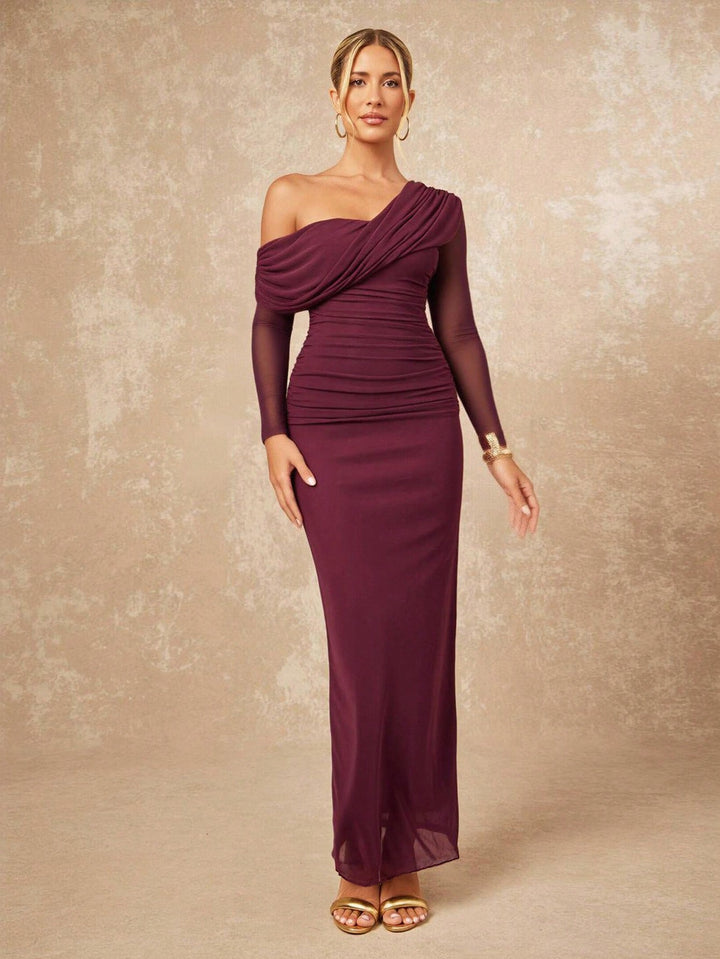 Rochie maxi SHEIN, vișiniu