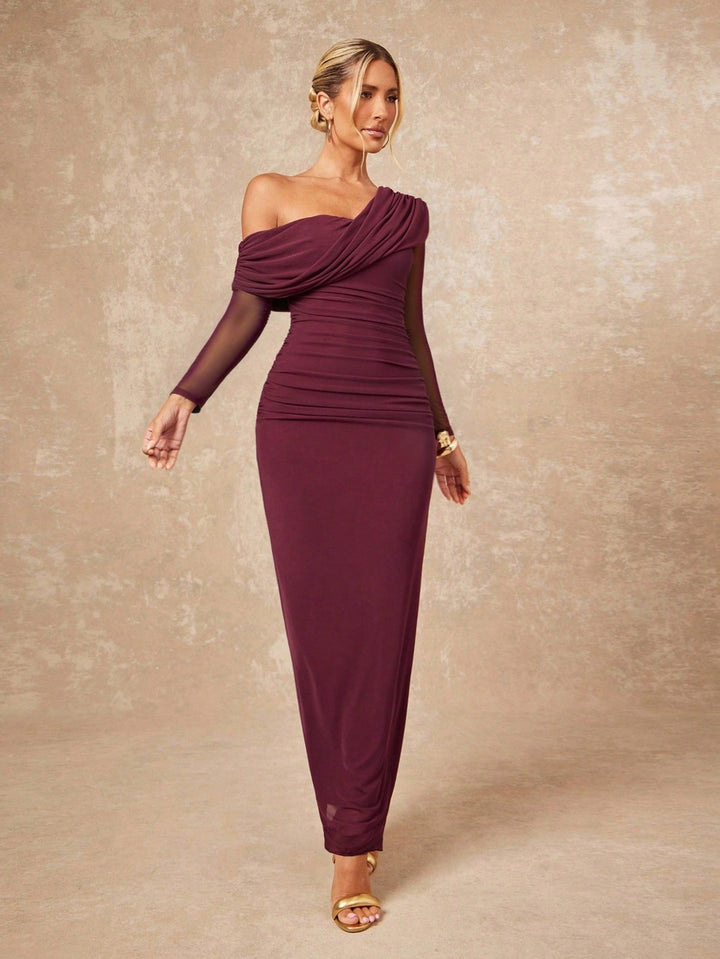 Rochie maxi SHEIN, vișiniu