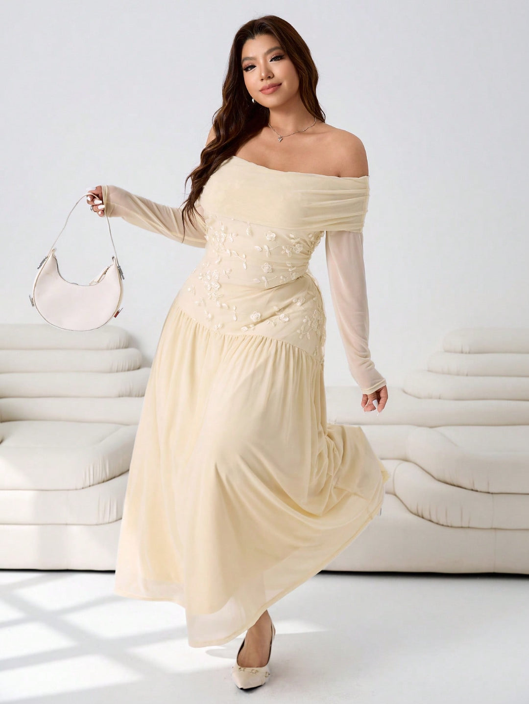 Rochie SHEIN, bej