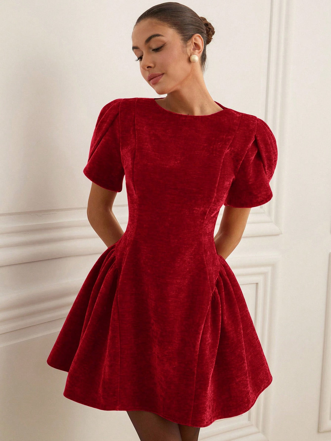 Rochie mini SHEIN, vișiniu
