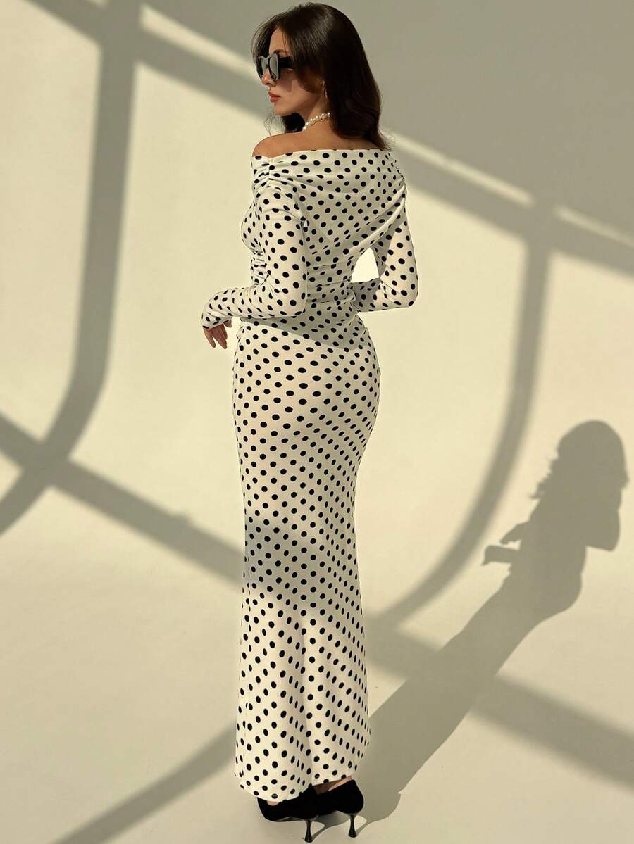 Rochie maxi SHEIN, alb