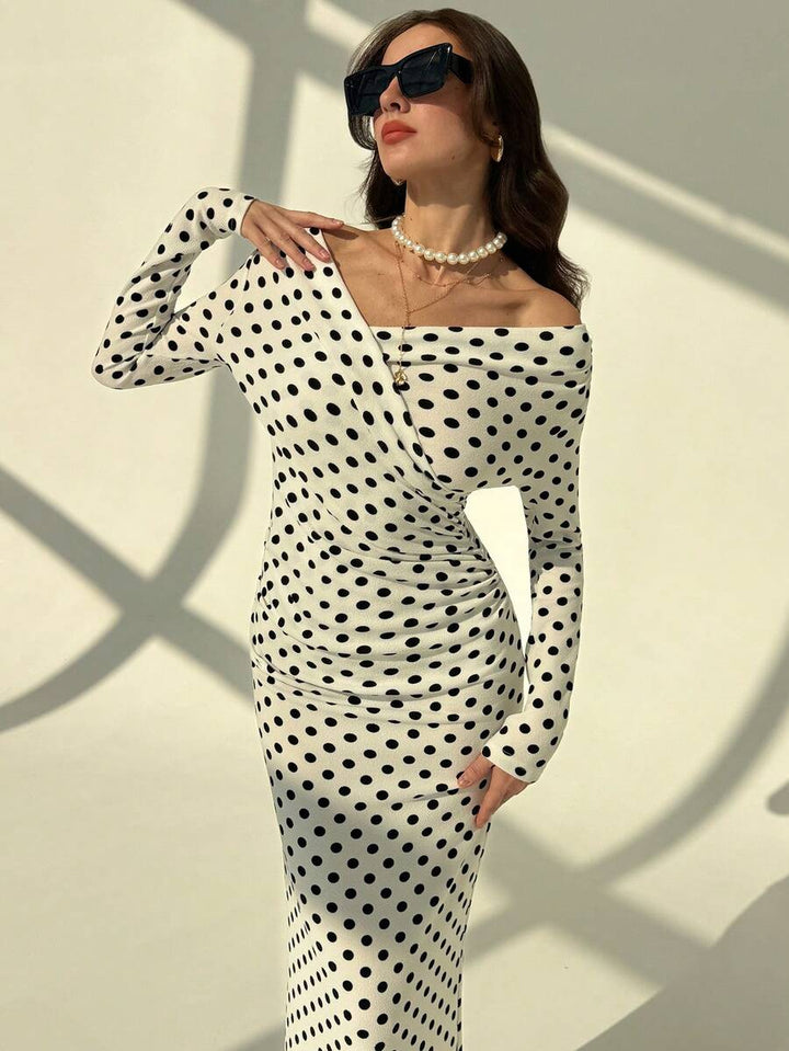 Rochie maxi SHEIN, alb