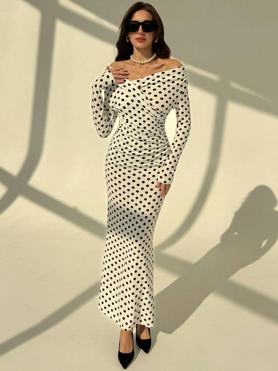Rochie maxi SHEIN, alb