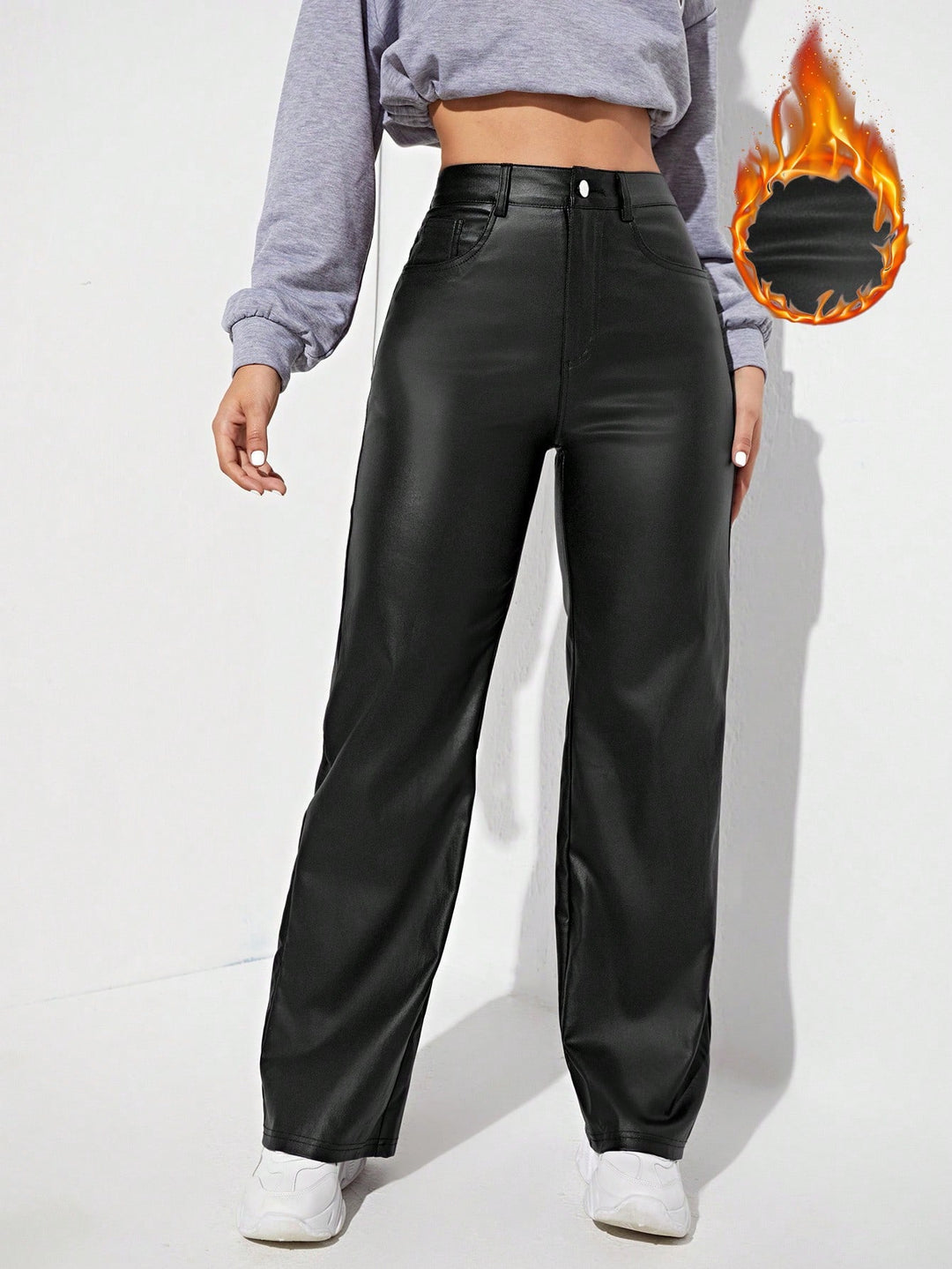 Pantaloni SHEIN, negru