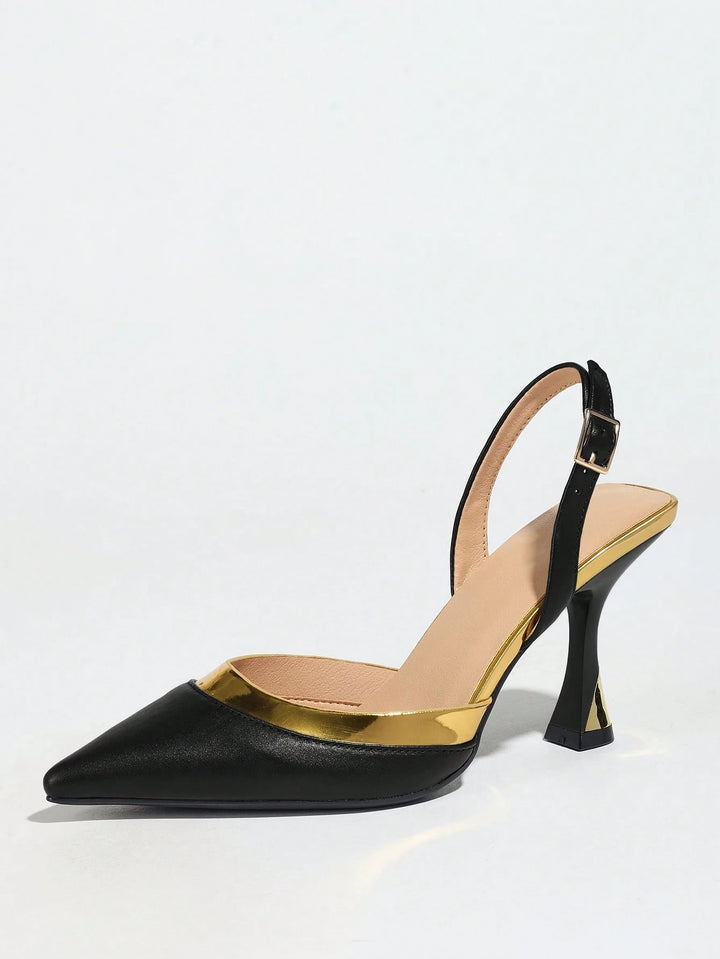 Pantofi cu toc SHEIN, negru
