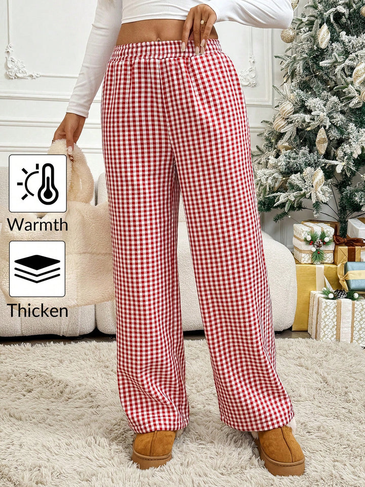 Pantaloni SHEIN, roșu