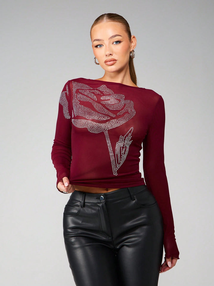 Top SHEIN, roșu