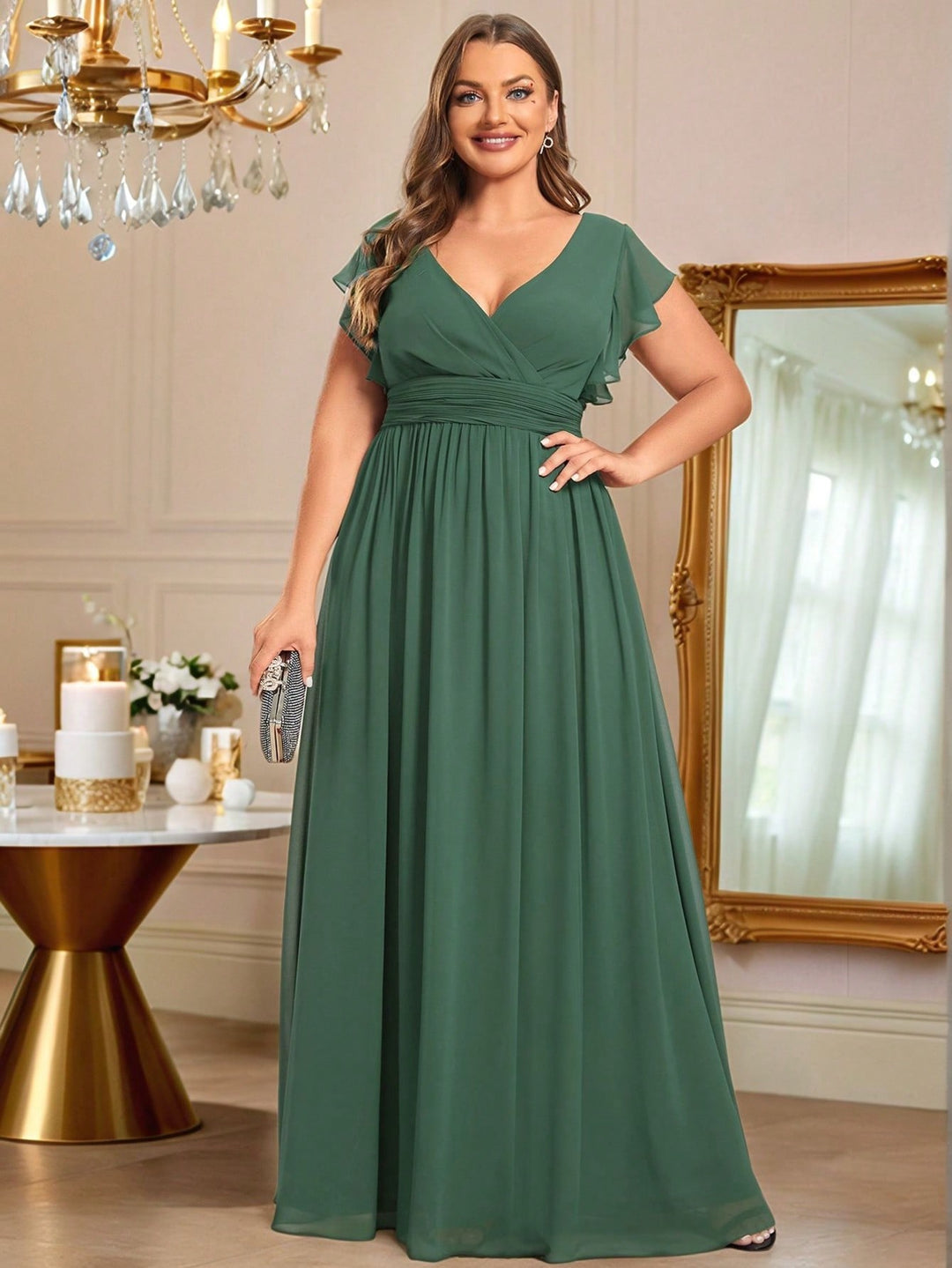 SHEIN maxi ruha, zöld