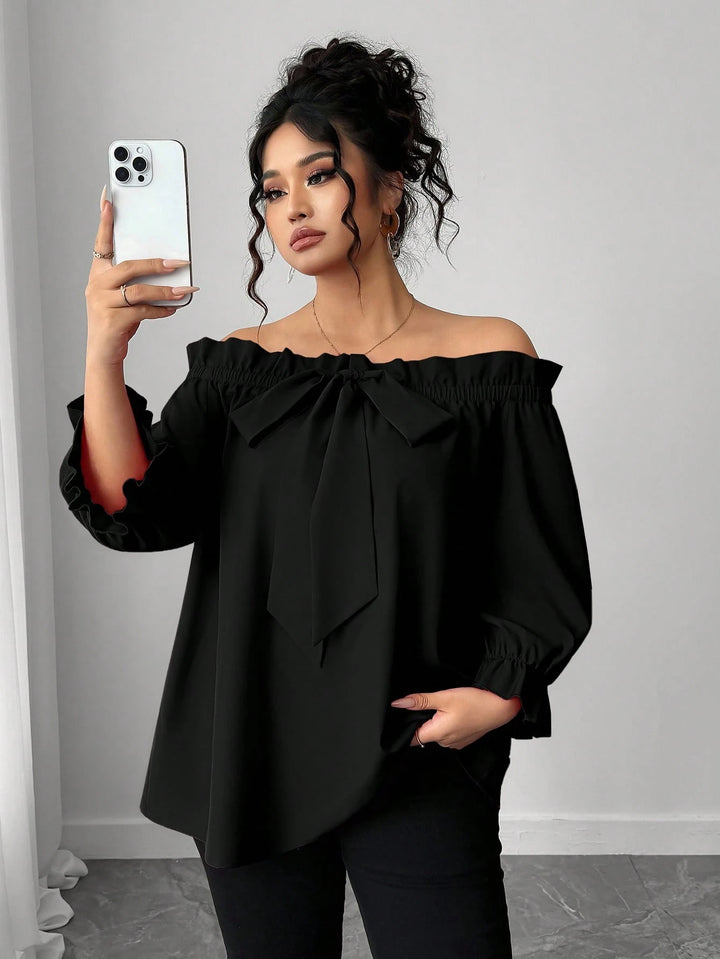 Cămașă cu mânecă scurtă SHEIN, negru