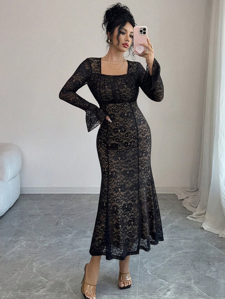 Rochie midi SHEIN, negru