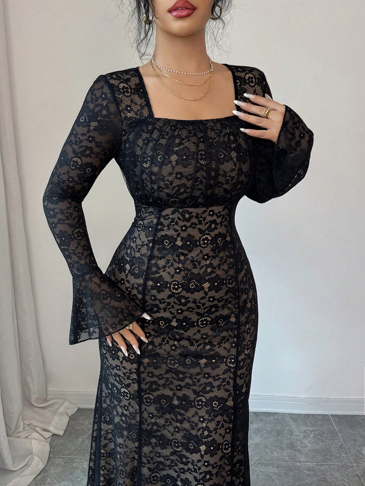 Rochie midi SHEIN, negru