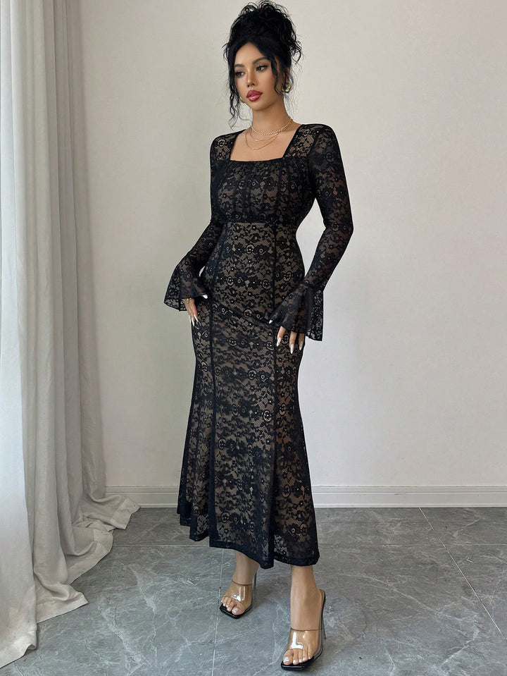Rochie midi SHEIN, negru