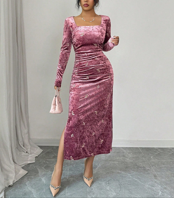 Rochie midi SHEIN, roz