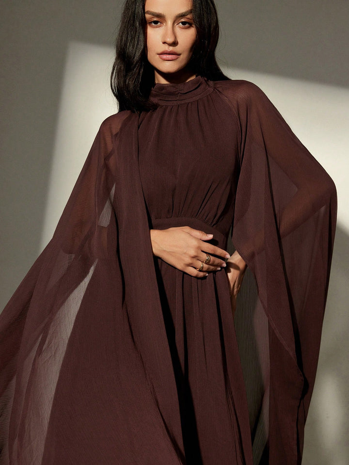 Rochie maxi SHEIN, maro