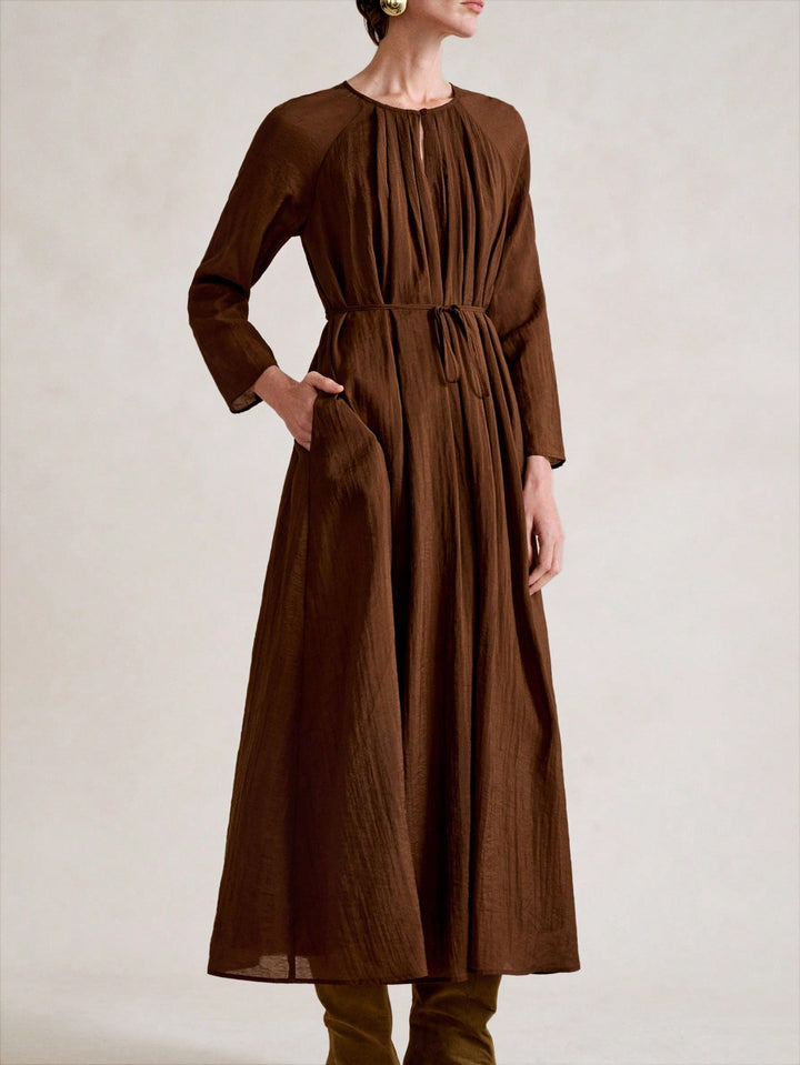 Rochie maxi SHEIN, maro