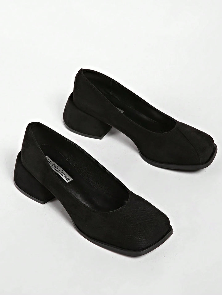 Pantofi cu toc SHEIN, negru