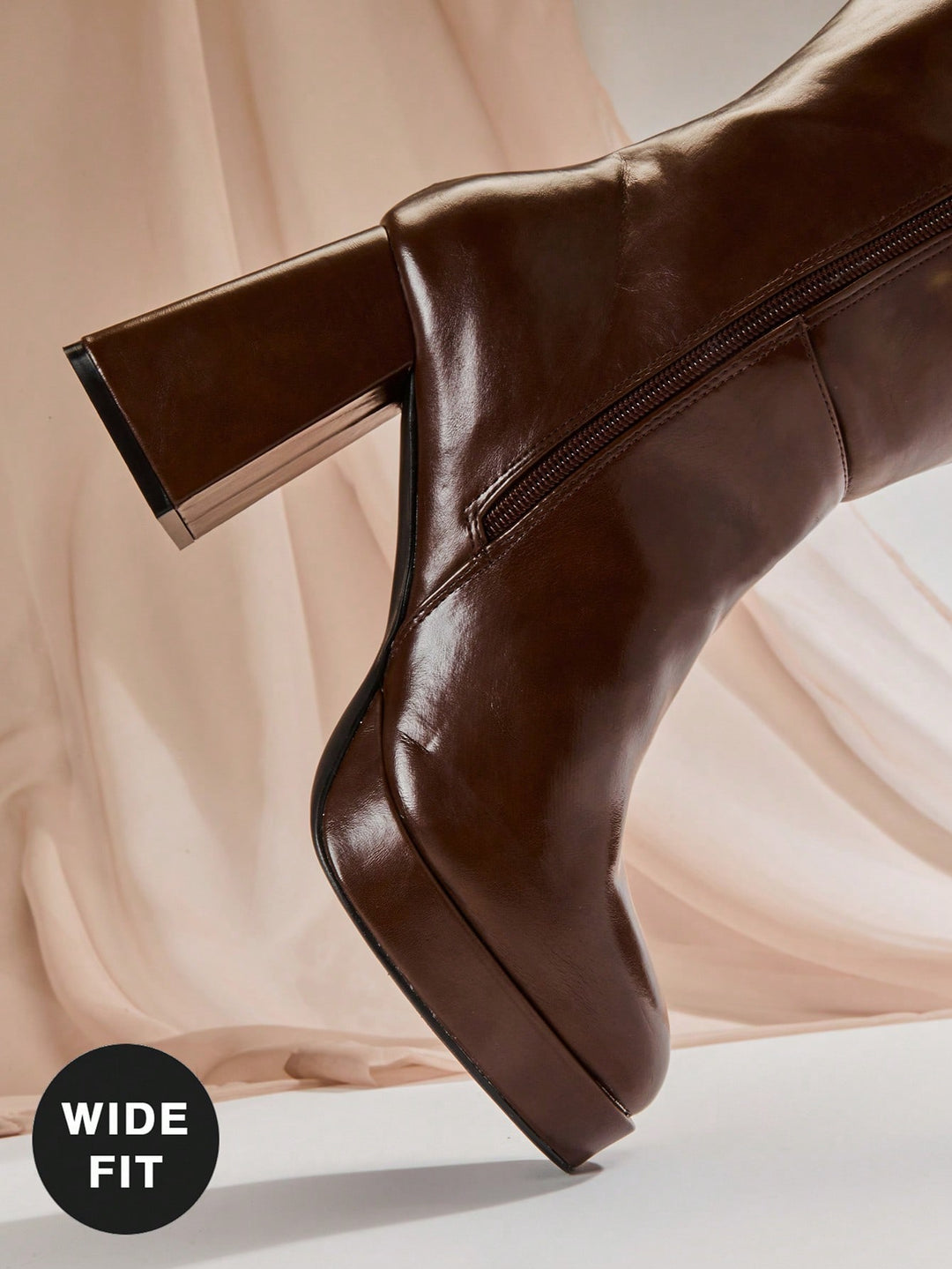 Botine SHEIN, maro