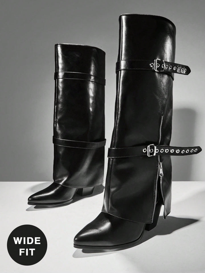 Botine SHEIN, negru