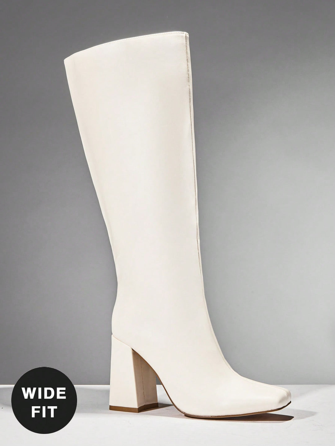 Botine SHEIN, alb