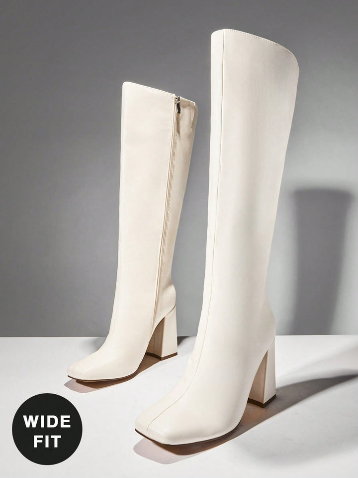 Botine SHEIN, alb
