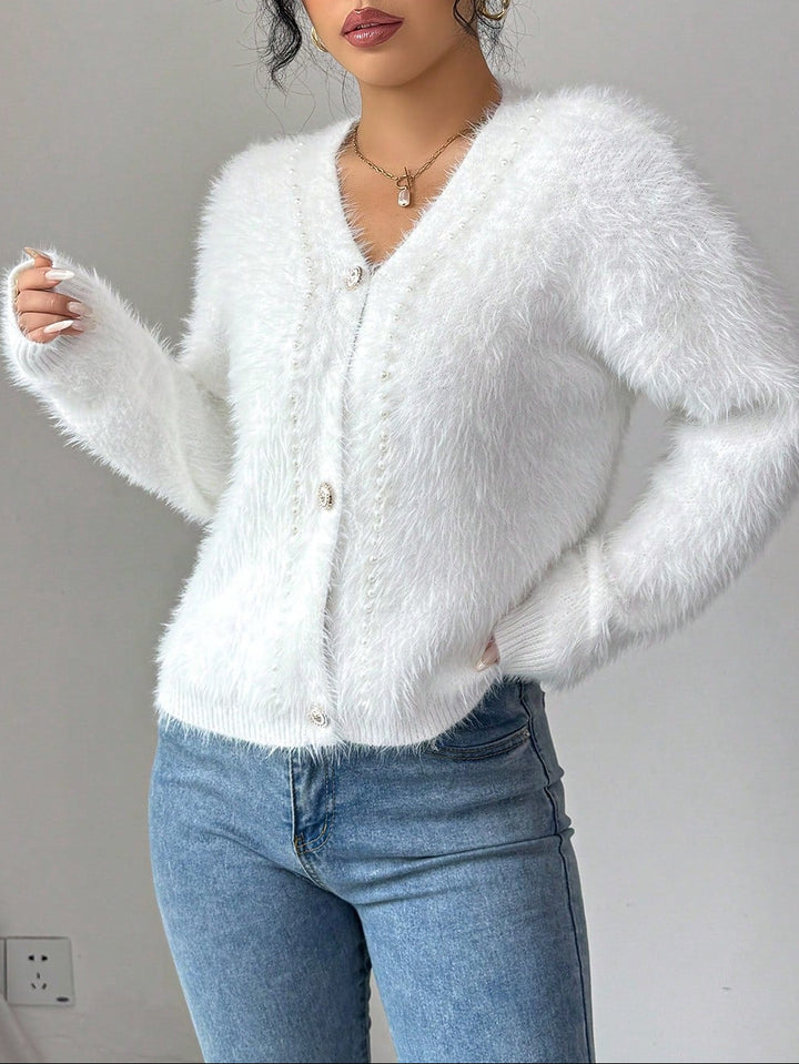 Cardigan SHEIN, alb