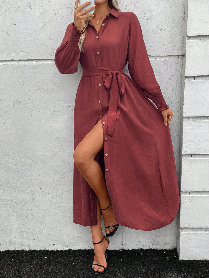 Rochie midi SHEIN, cărămiziu