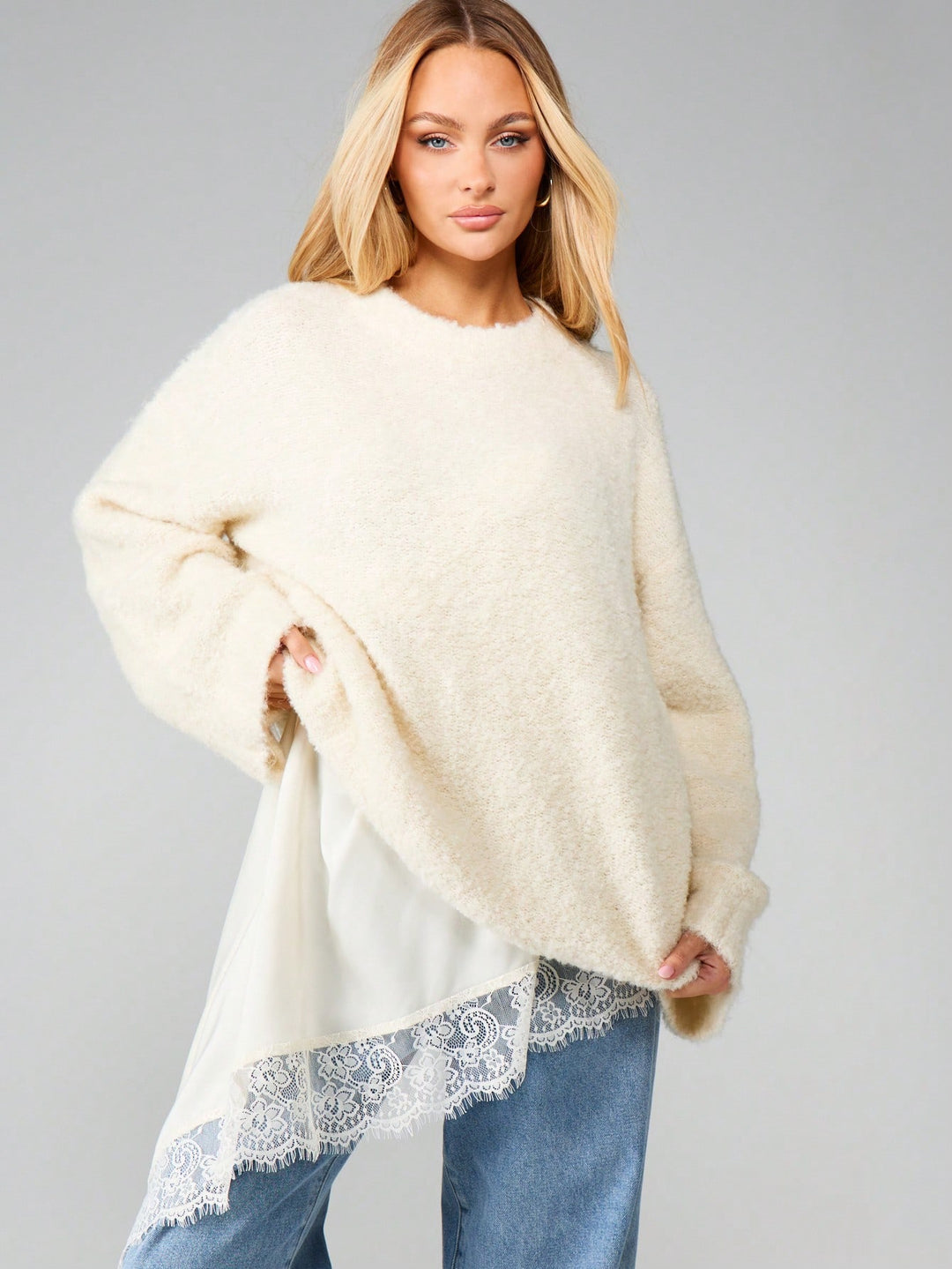 Pulover SHEIN, crem