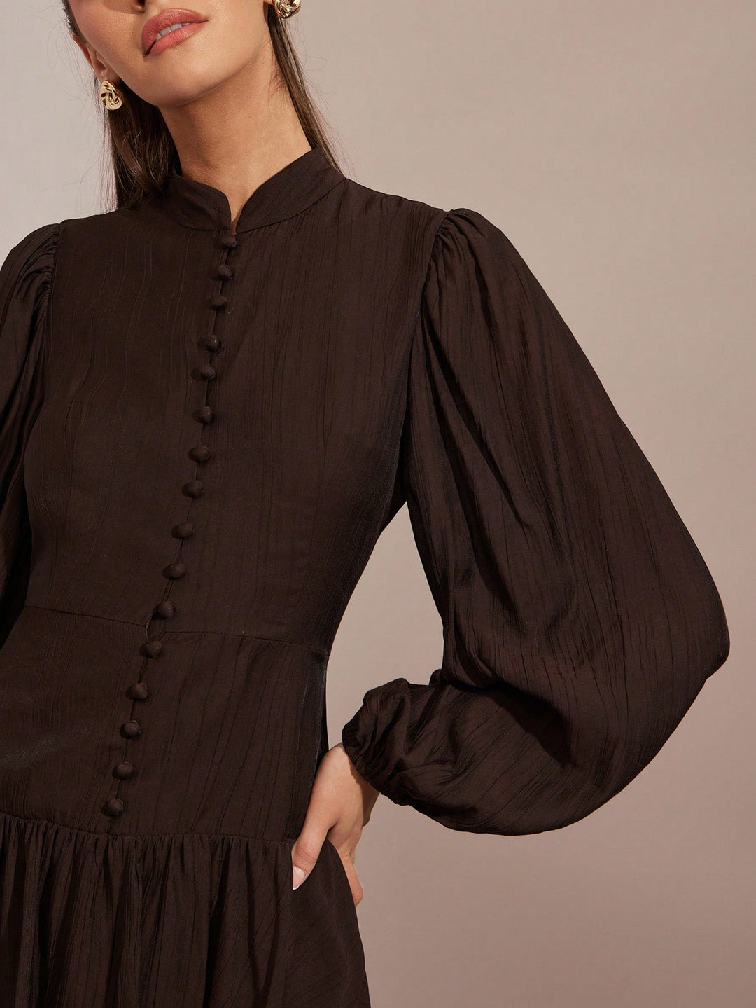 Rochie scurtă SHEIN, maro