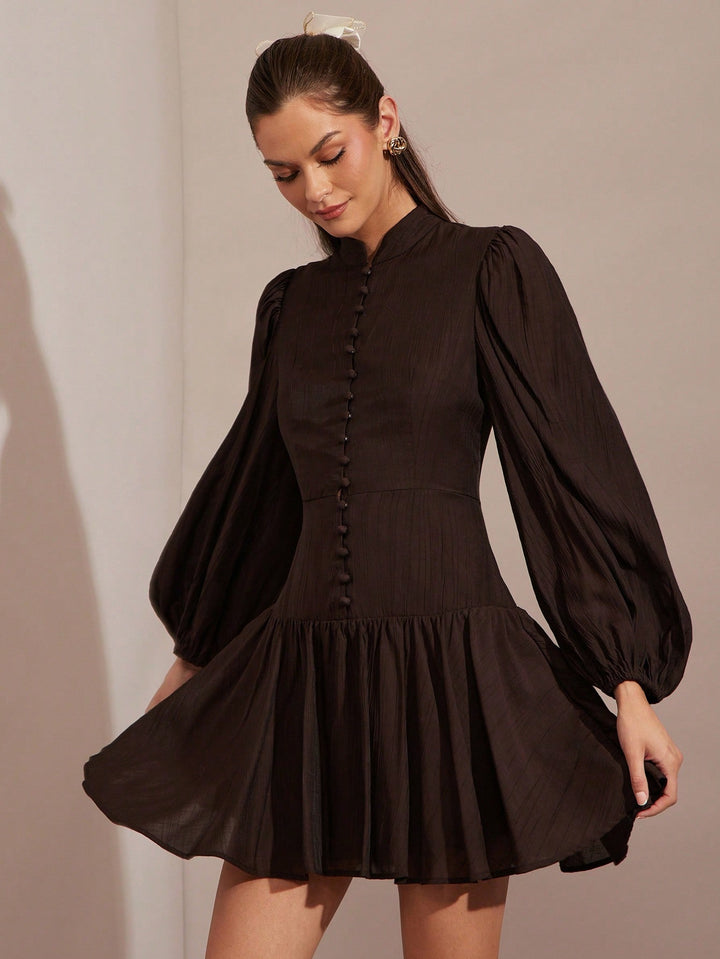 Rochie scurtă SHEIN, maro
