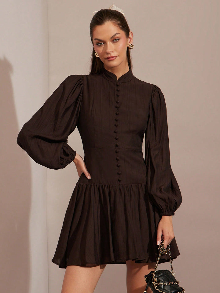 Rochie scurtă SHEIN, maro