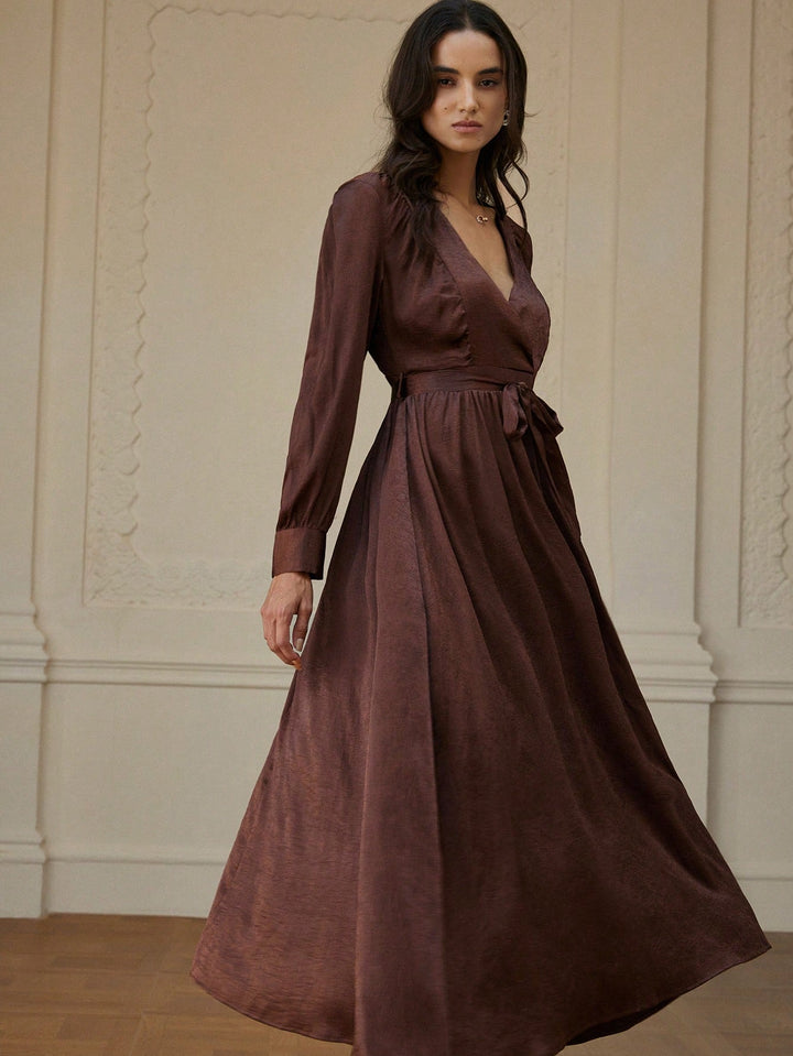 Rochie maxi SHEIN, maro