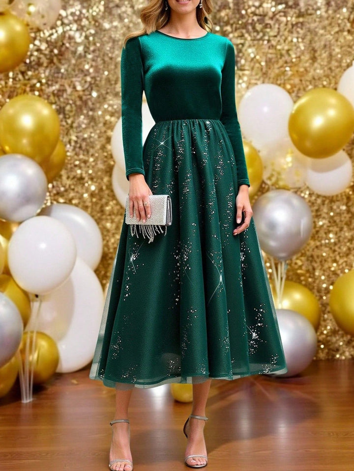Rochie maxi SHEIN, verde