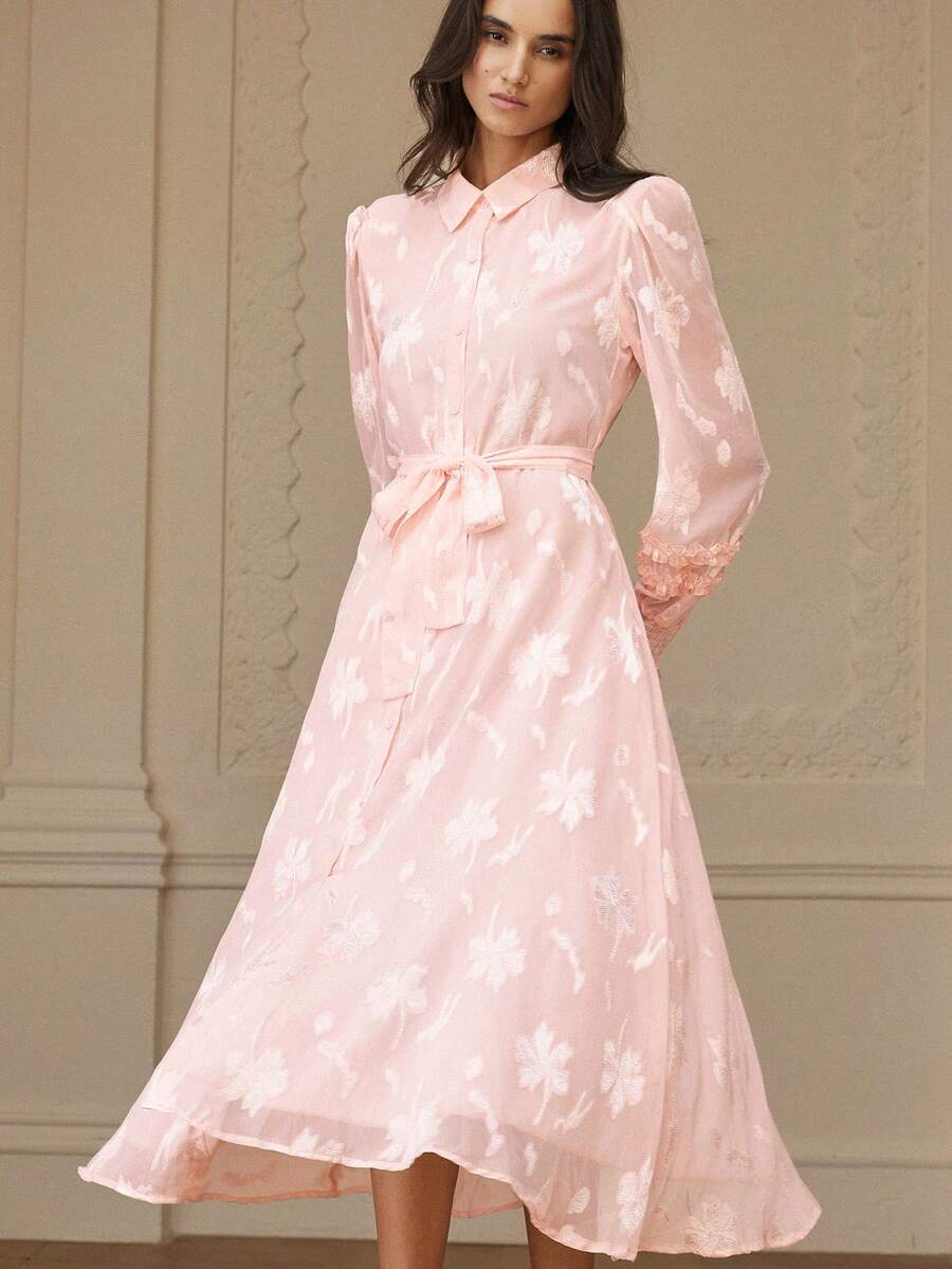Rochie midi SHEIN, roz