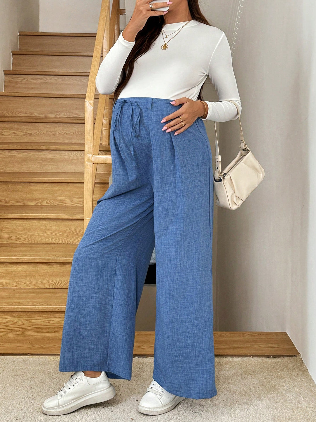 Pantaloni SHEIN, albastru