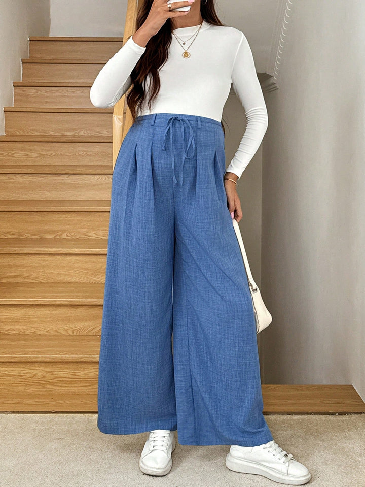 Pantaloni SHEIN, albastru
