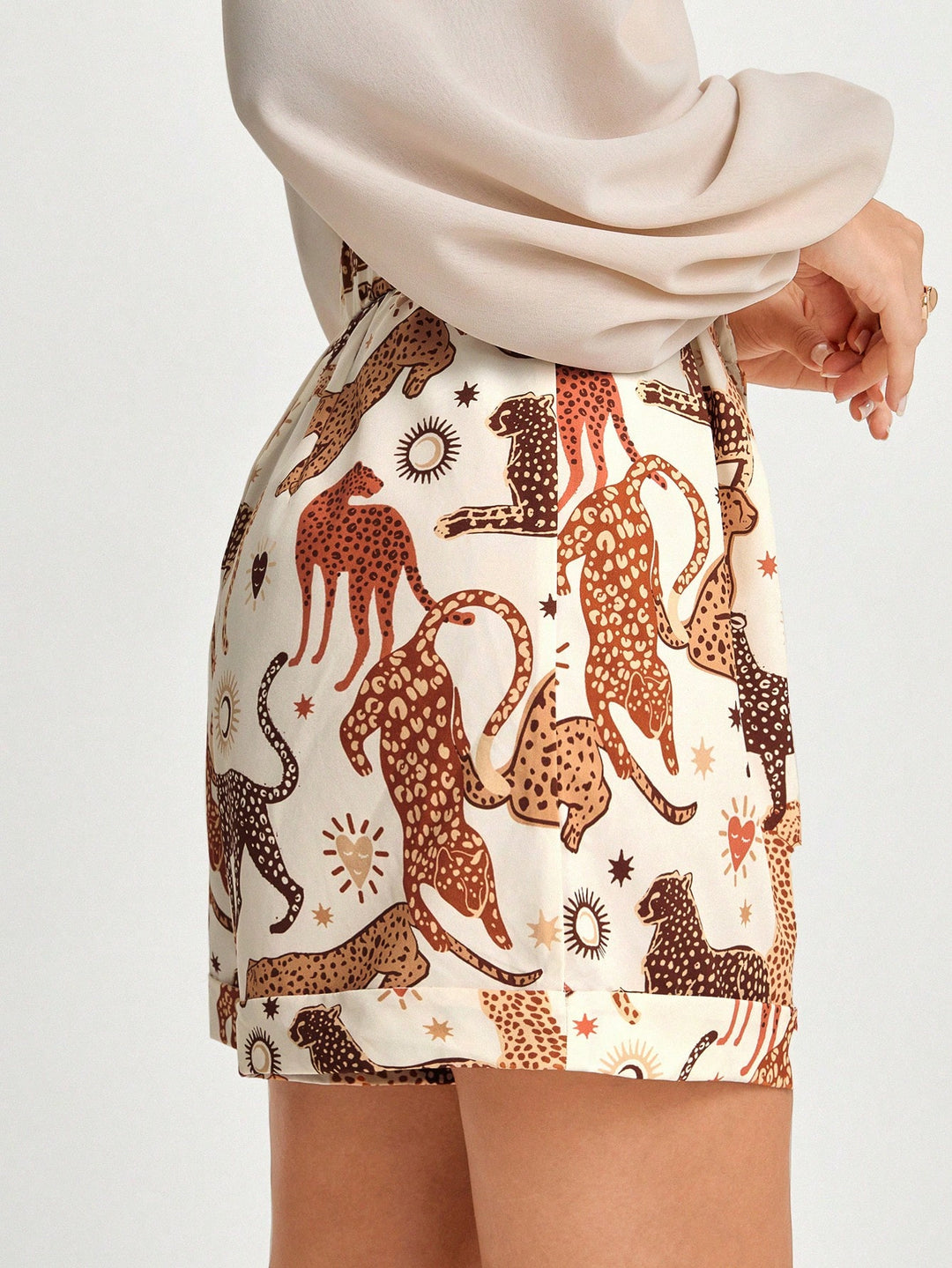 Pantaloni scurți SHEIN, kaki