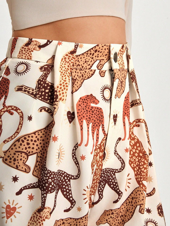 Pantaloni scurți SHEIN, kaki