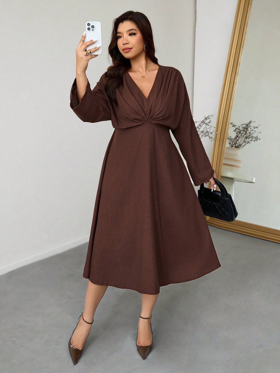 Rochie SHEIN, maro